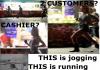 Running Past 2 Customers & Cashier